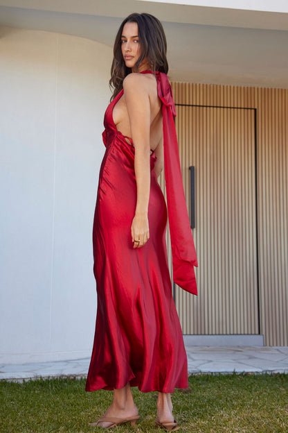 Scarlet backless Maxi Dress